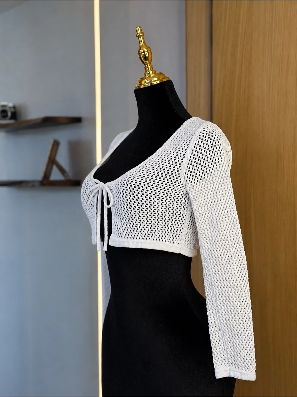 Zara Coastal Granddaughter Long Sleeve Bolero Crochet Top | Coastal Muse